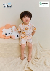 Bộ pijama cộc Olomimi cho bé trai/bé gái Brushing Time