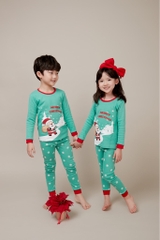 Bộ pijama dài Olomimi bé trai/bé gái Santa Christmas