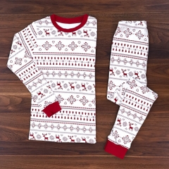 Bộ pijama dài tay Snow Rudolph - Maykids