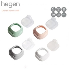 Bộ nắp đậy núm ti và Cổ nối bình sữa Hegen màu Hồng