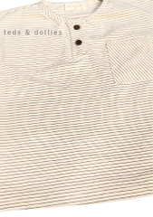 Ted & Dollies Áo phông kẻ nâu - TDS2322