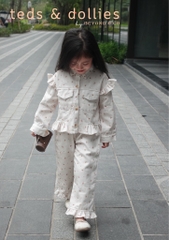 Set bò hoa màu kem - TDF2405