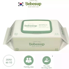 Giấy ướt Bebesup Zero 80 tờ (có nắp)
