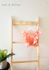 Ted & Dollies Set quần áo crop - hồng cam - TDS2309