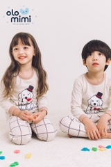 Bộ pijama dài tay Olomimi bé trai/bé gái Gentle Dog