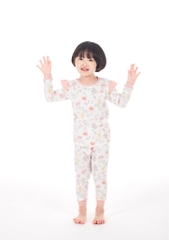 Bộ Pijama dài tay Moi&Du bé gái - Vintage Flower