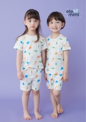 Bộ pijama cộc Olomimi bé trai/ bé gái Savannah