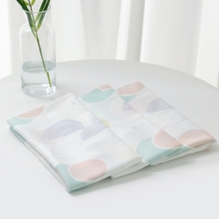 Khăn sợi tre đa năng họa tiết Signature Cloth Diaper 3chiếc/set