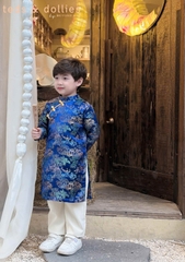 Áo dài thủy mặc cho bé trai xanh - TDAD2402X