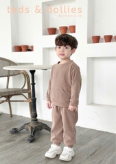 Set dài tay tăm chun thu đông bé trai be - TDF2404B