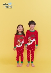 Bộ pijama dài tay Olomimi bé trai/ bé gái Merry Rudolph