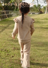 Set dài vai bèo tăm tiêu màu nâu be - TDF2403N