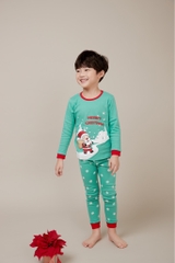 Bộ pijama dài Olomimi bé trai/bé gái Santa Christmas