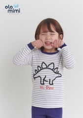 Bộ pijama dài tay Olomimi bé trai Hi Dino