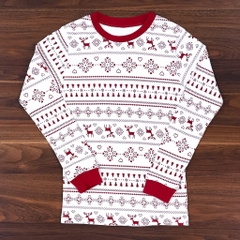 Bộ pijama dài tay Snow Rudolph - Maykids
