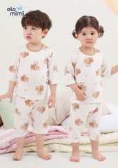 Bộ pijama lửng Olomimi bé trai/bé gái Bebe Twin