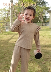 Set dài vai bèo tăm tiêu màu hồng - TDF2403H