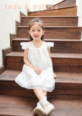 Váy Chloe Dress - Họa tiết in nơ nổi trắng - TDS2402