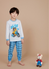 Bộ pijama dài Olomimi bé trai Bear Racer