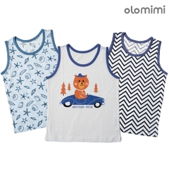 Áo ba lỗ Olomimi Navy