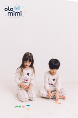 Bộ pijama dài tay Olomimi bé trai/bé gái Gentle Dog