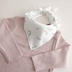 Khăn sữa sợi tre Embossed họa tiết 5chiếc/set (Flower bud)