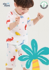 Bộ pijama lửng Olomimi bé trai Vid Vid Dino