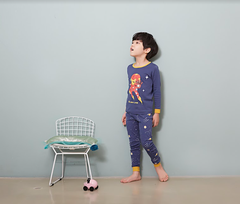 Bộ Pijama dài tay Olomimi bé trai Robot Hero