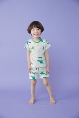 Bộ pijama cộc Olomimi bé trai Dinosaur