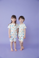 Bộ pijama cộc Olomimi bé trai/ bé gái Savannah