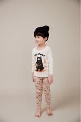 Bộ pijama dài Olomimi bé trai/bé gái Bear Gardener