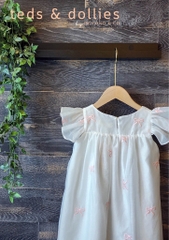 Váy Chloe Dress - Họa tiết in nơ nổi trắng - TDS2402