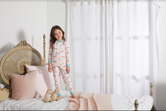 Bộ Pijama dài tay Olomimi bé gái Unicorn World