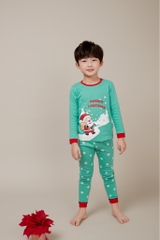 Bộ pijama dài Olomimi bé trai/bé gái Santa Christmas