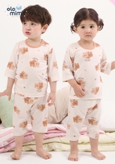 Bộ pijama lửng Olomimi bé trai/bé gái Bebe Twin