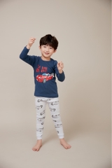Bộ pijama dài Olomimi bé trai Red Car