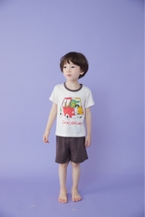 Bộ pijama cộc Olomimi bé trai Croc driver