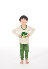 Bộ Pijama dài tay Moi&Du bé trai - Cool Dino