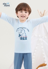 Bộ pijama lửng Olomimi bé trai T-rex