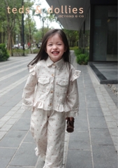 Set bò hoa màu kem - TDF2405