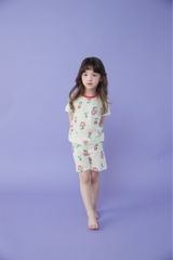 Bộ pijama cộc Olomimi bé gái Rose Garden