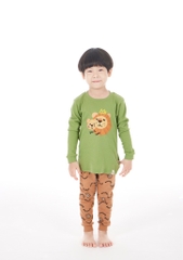 Bộ Pijama dài tay Moi&Du bé trai - Lion