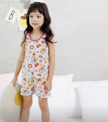 Bộ pijama sát nách Olomimi - Hoa