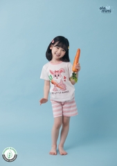 Bộ Pijama cộc tay Olomimi bé gái My Little Bunny