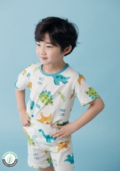Bộ Pijama cộc tay Olomimi bé trai Nice Dino