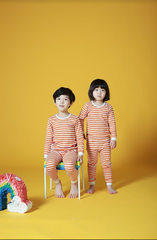 Bộ Pijama dài tay Olomimi bé trai/bé gái Papillon Orange