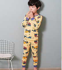 Bộ Pijama dài tay Olomimi bé trai Work Car
