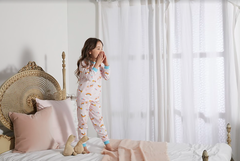 Bộ Pijama dài tay Olomimi bé gái Unicorn World