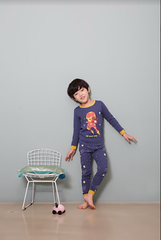 Bộ Pijama dài tay Olomimi bé trai Robot Hero