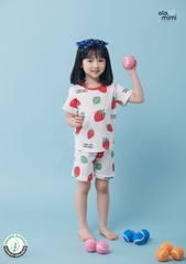 Bộ pijama cộc tay Olomimi bé gái Sweet Berry
